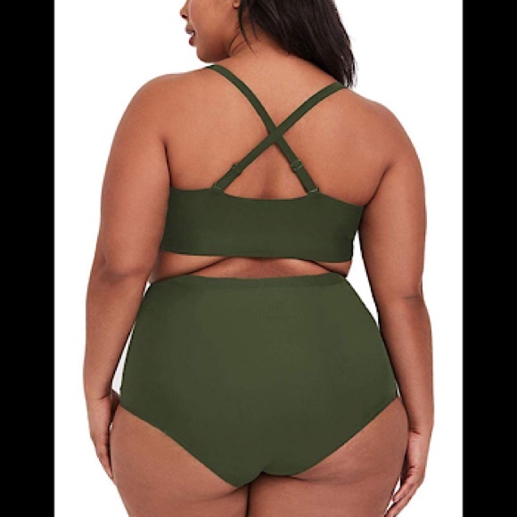 🆕Two Piece Plus Size High Waisted Swimsuit - Picture 3 of 3